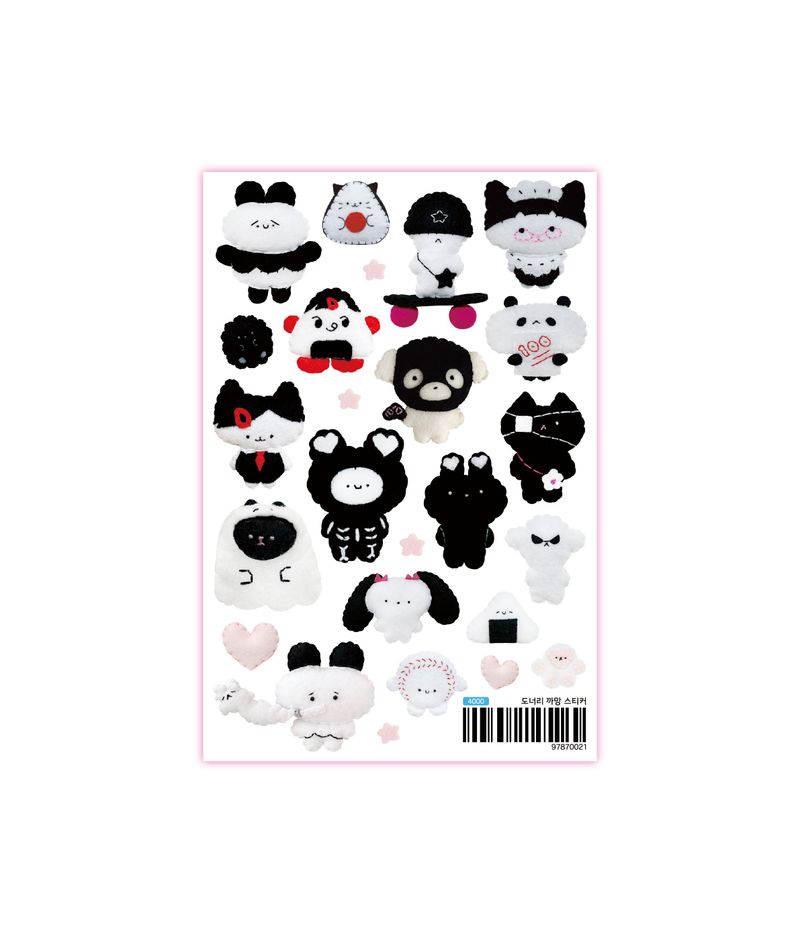 set of 10 stickers