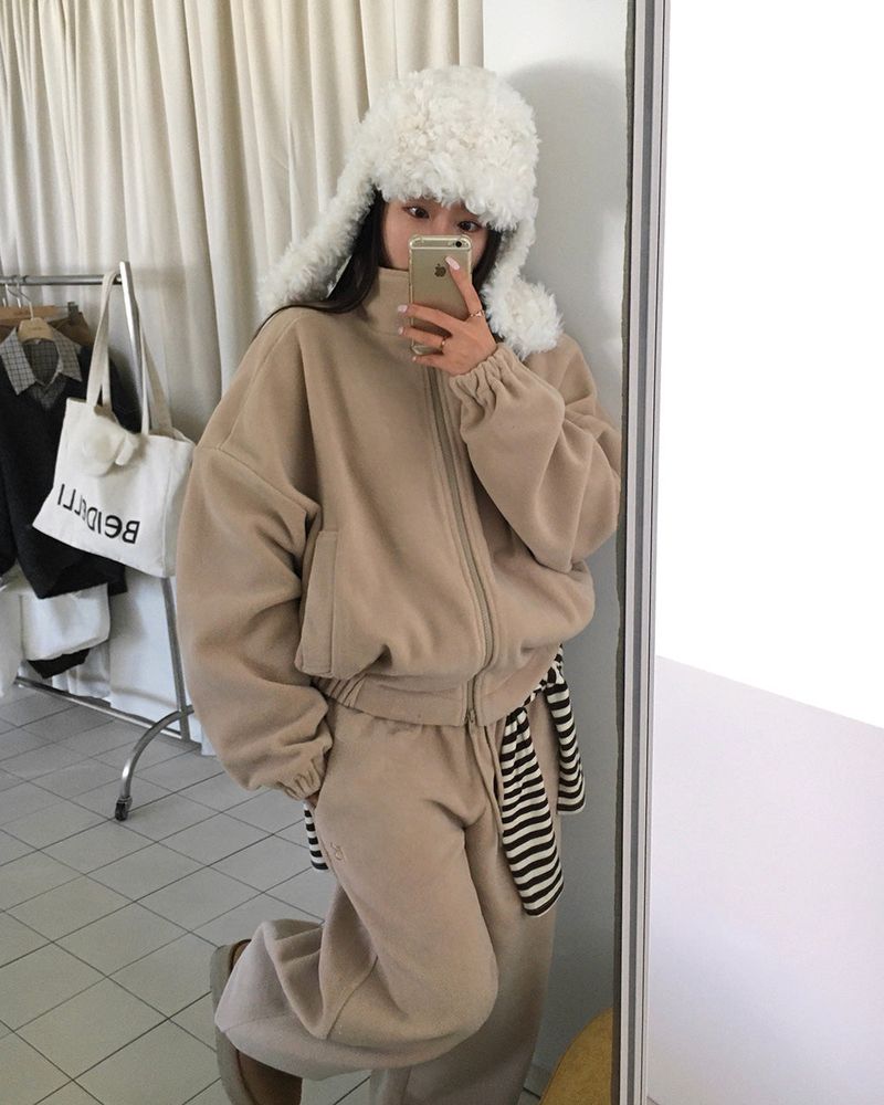 [ORIGINAL] WINDY ZIP-UP FLEECE SET