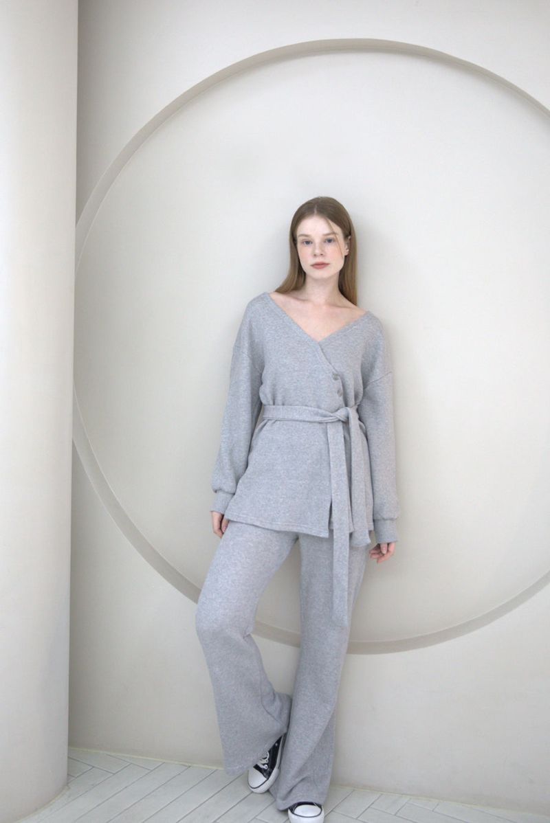 cattline(カトリーヌ)の「Boots Cut Banding Pants Gray(Pants)」