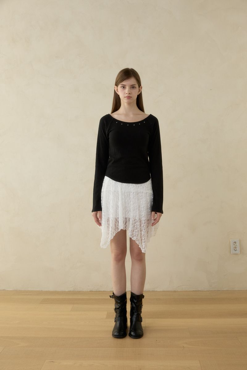 VINTAGE FLORA LACE SKIRT