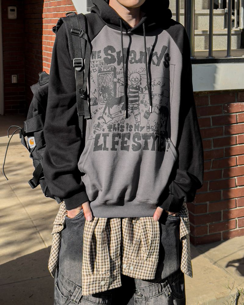 JIIGEUM(ジグム)の「Swing Raglan Oversized Hoodie(Tops)」