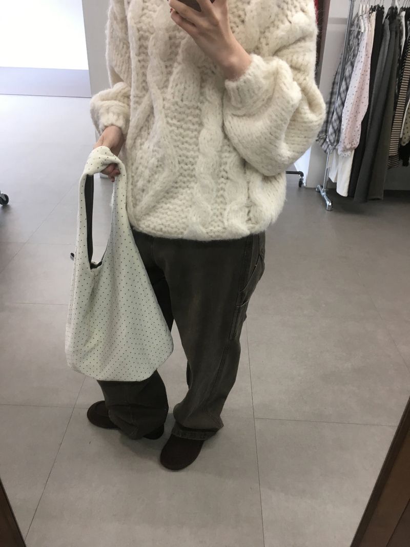 Puff reversible dot bag (2color)