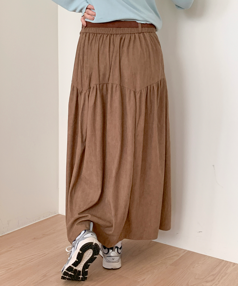 corduroy long skirt