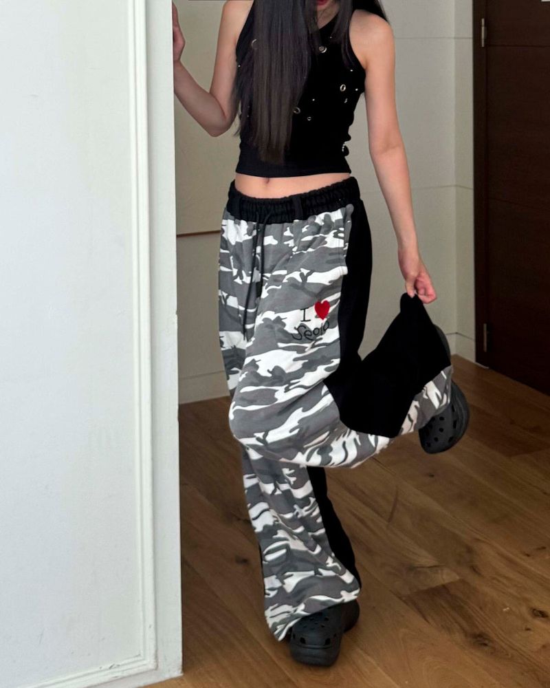 Camo training pants