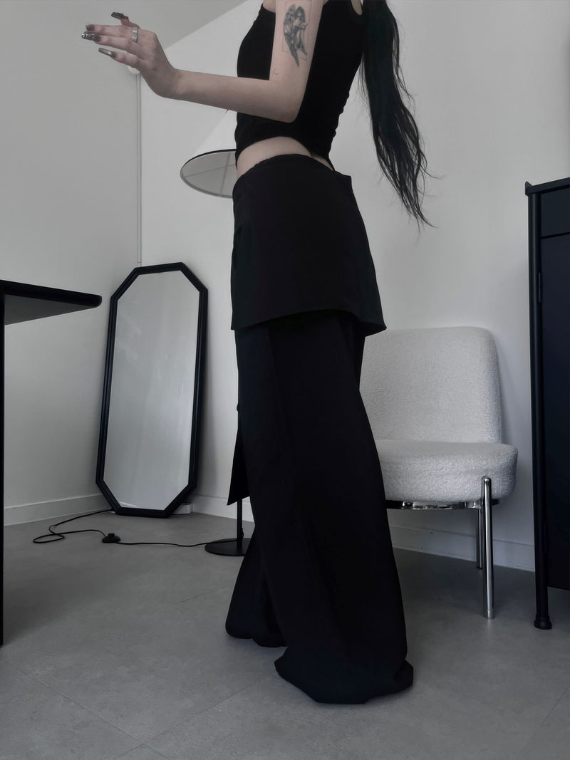 strap string pants (3color)