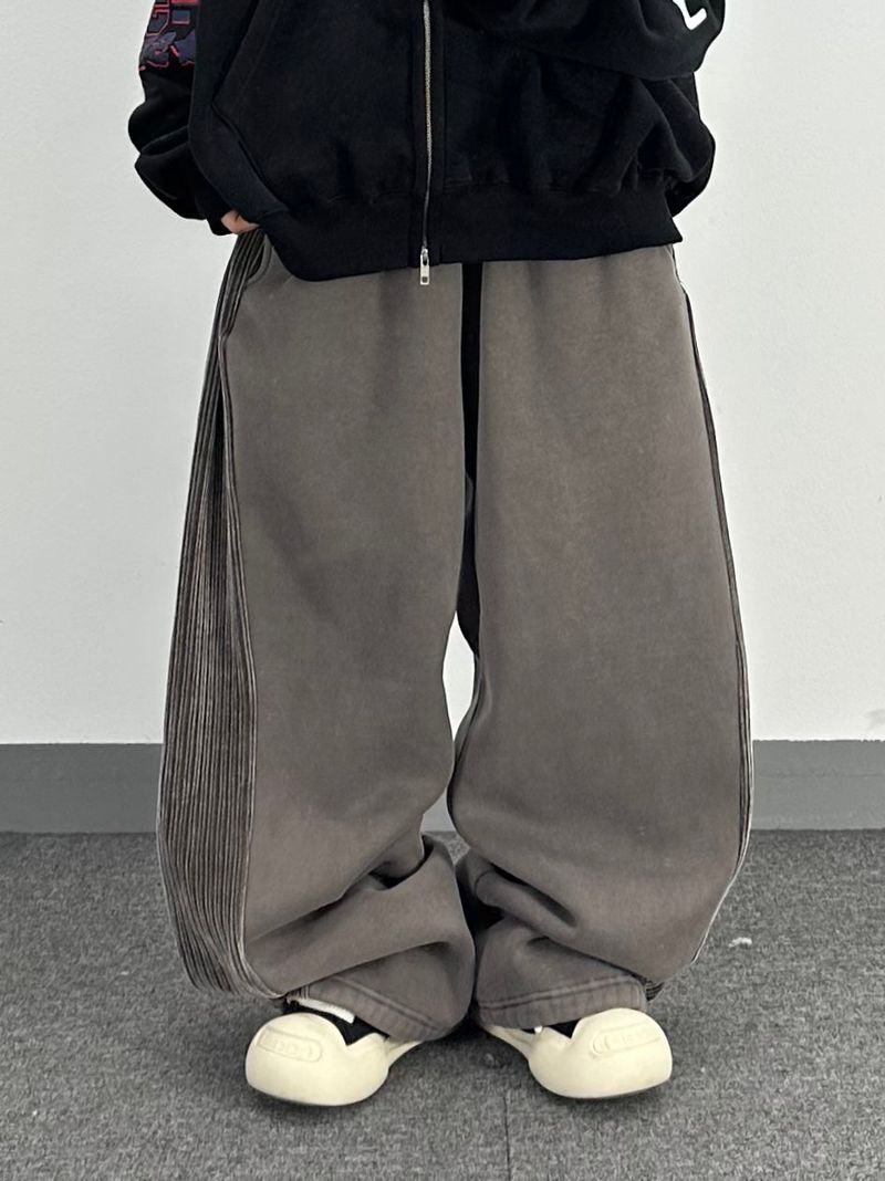 corduroy line fleece sweatpants
