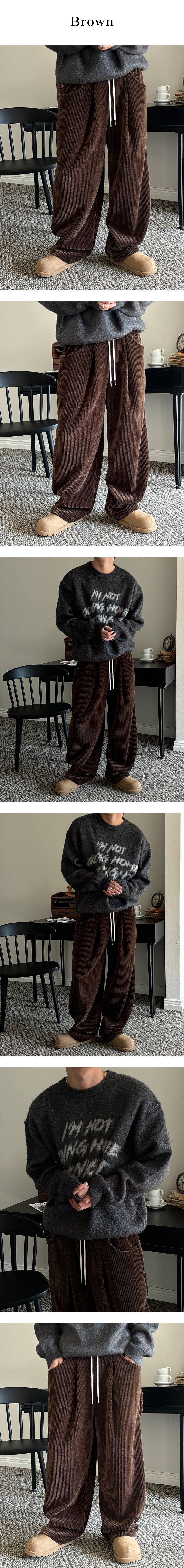 [F/W] ベルベットコーデュロイバンディングパンツ(3color)