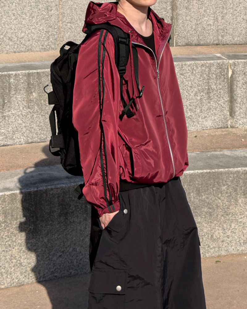 Dian Lightweight Hood Track Windbreaker