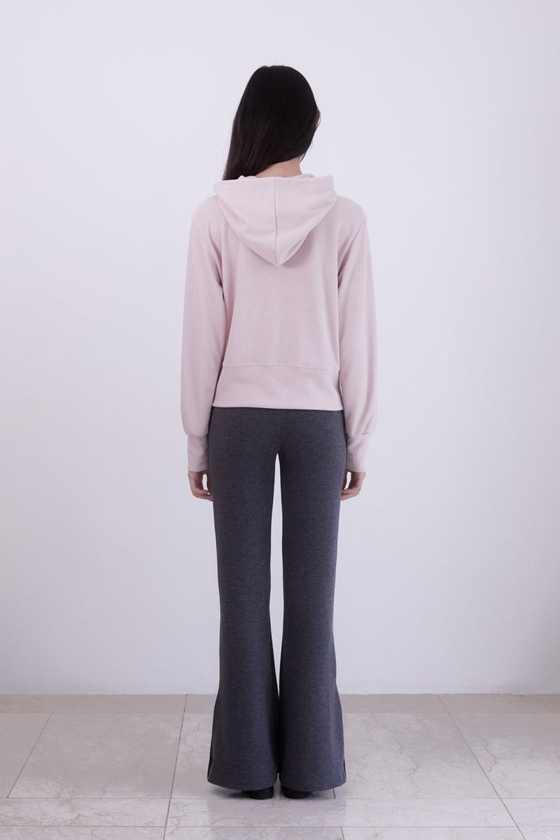 Classic slit Bootcut Pant (CHARCOAL)