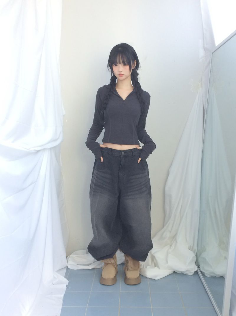 ner.ui.bin（ノエビン）の「Curved overfit washed denim（Pants）」