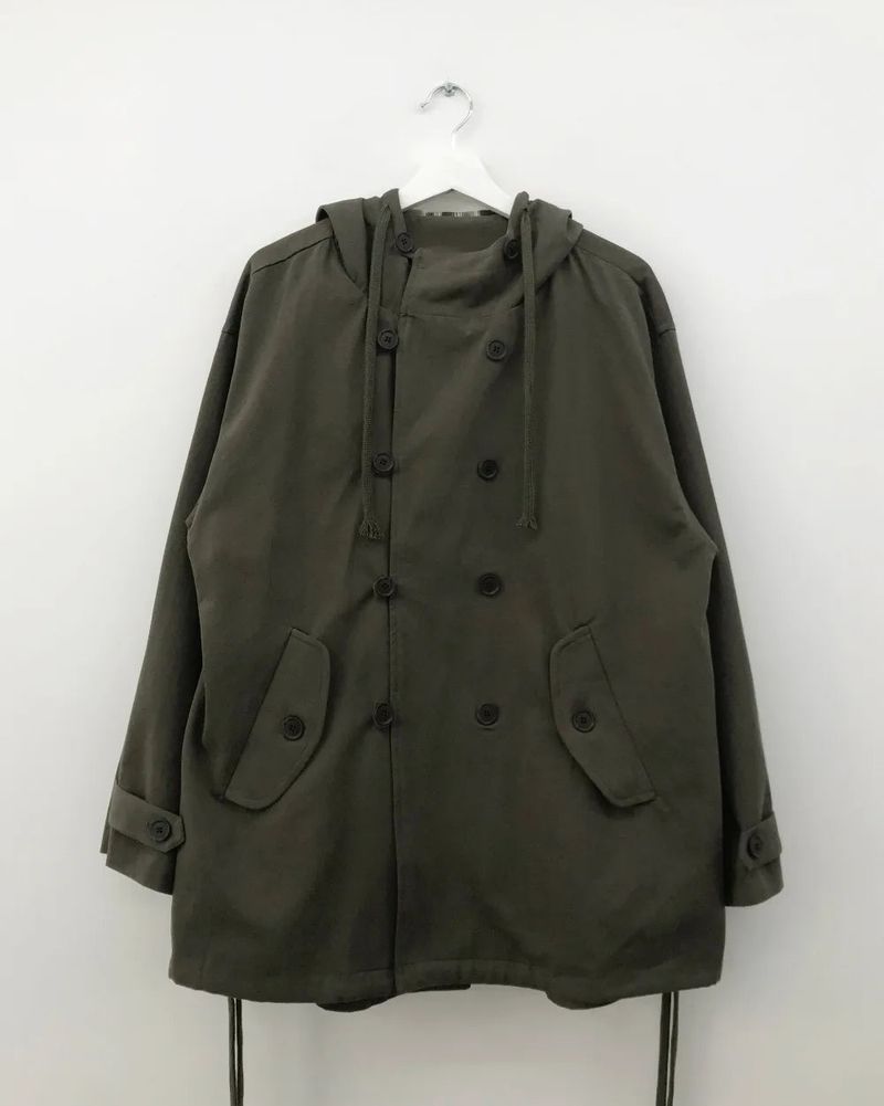 Hapo Button Hooded Short Field Jacket (2color)