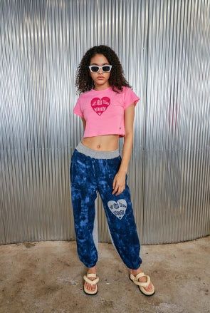 BFEEP(ビーピーピ)の「heart jogger pants_ deep blue(Pants)」