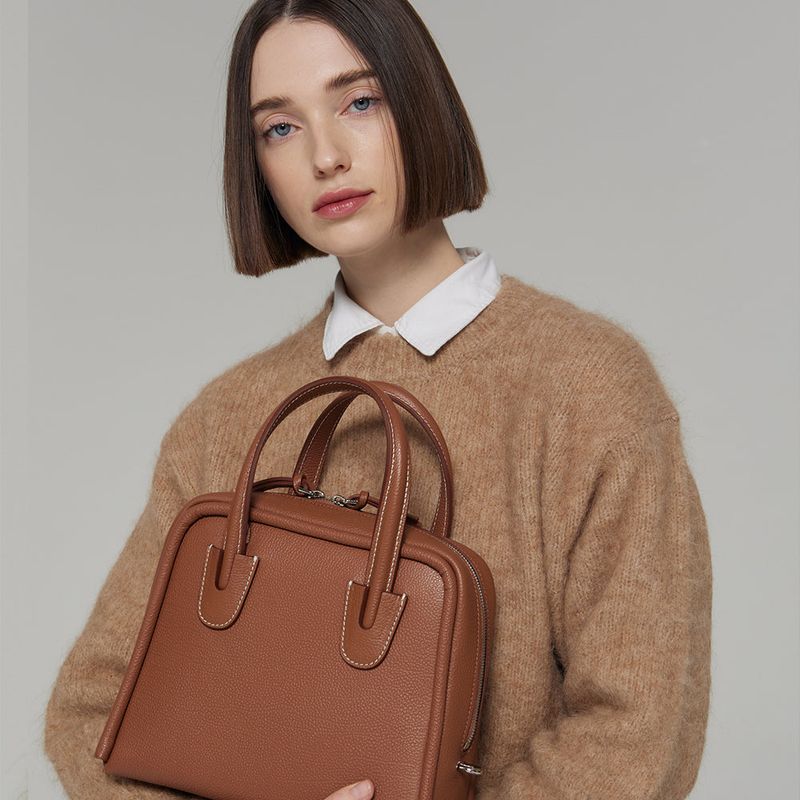 DAWN FACTORY（ダンファクトリー）の「BORDER BAG MEDIUM BROWN（Bags）」