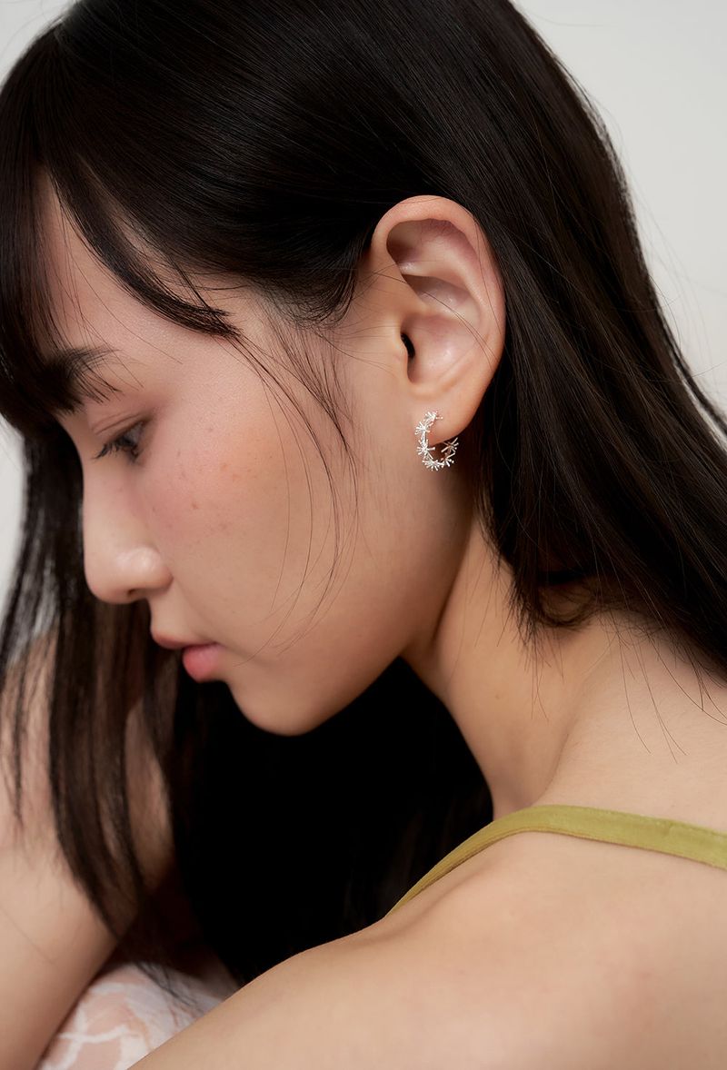 [silver925] dandelion earring - silver