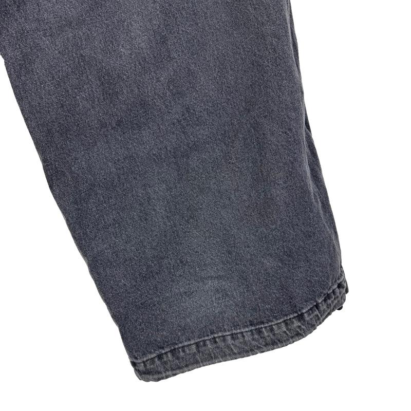 double waist denim pants