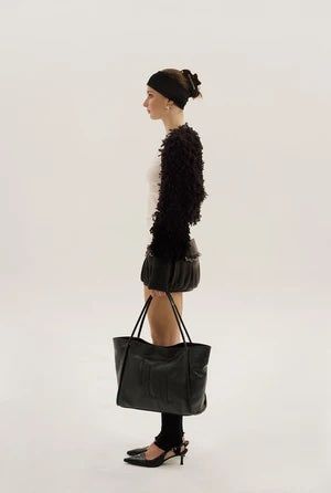 Shaggy fur bolero