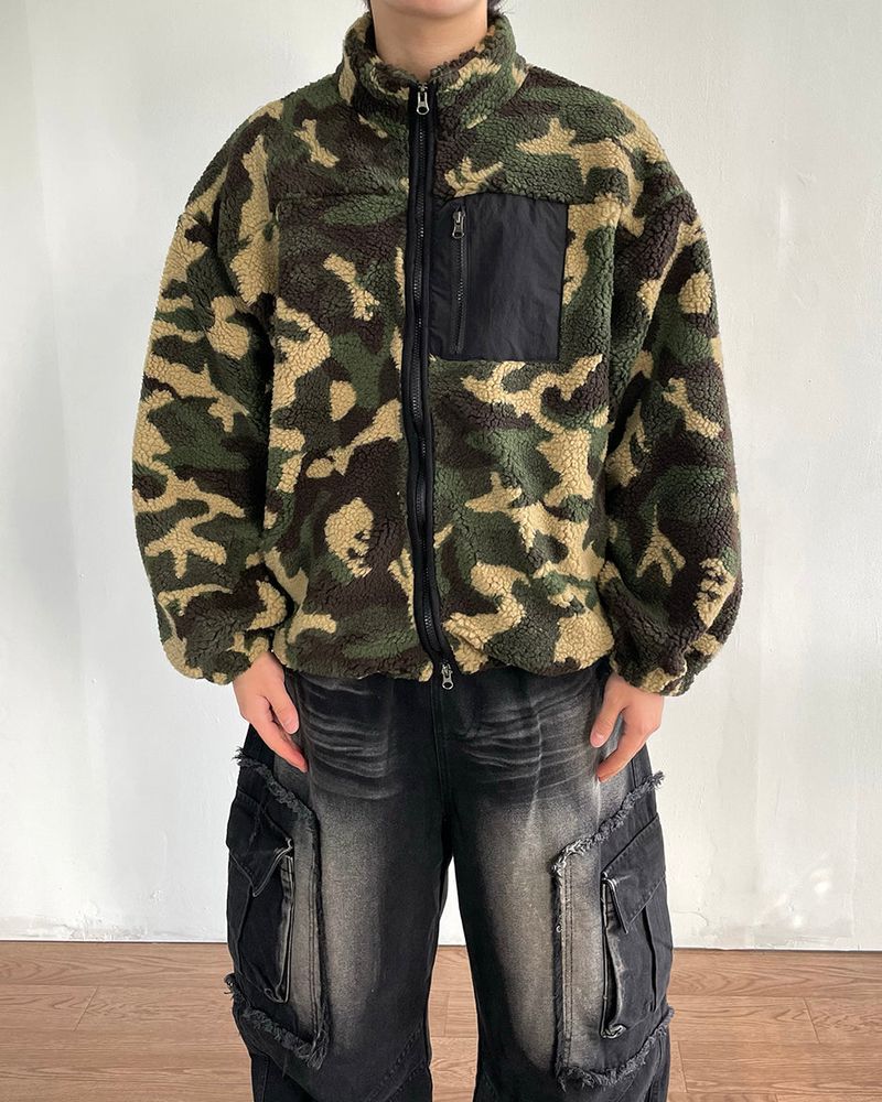 IDF（アイディーエフ）の「オールデイカモフラージュシェルパジップアップ（ジャケット/アウター）」