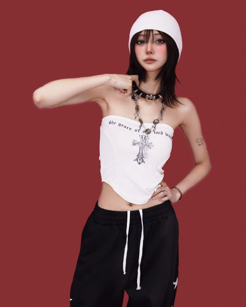 popping-star string wide pants (2color)