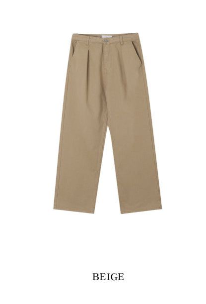 Cent Reverse Pintuck Cotton Pants