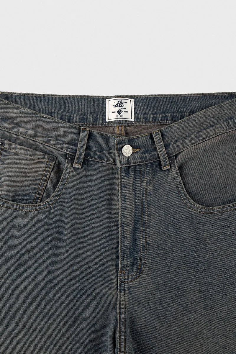 Vintage Washed Flare Jeans