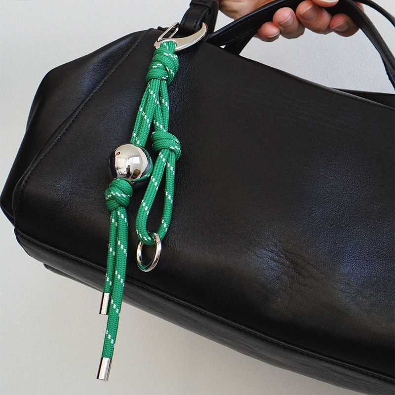 2WAY ROPE BALL BAG CHARM KEYRING 