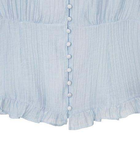 Delre Sheer Wrinkle Blouse