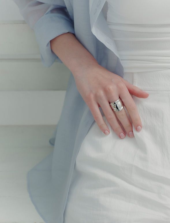 26SS★ H Edition AB(W) Mass Wave Ring