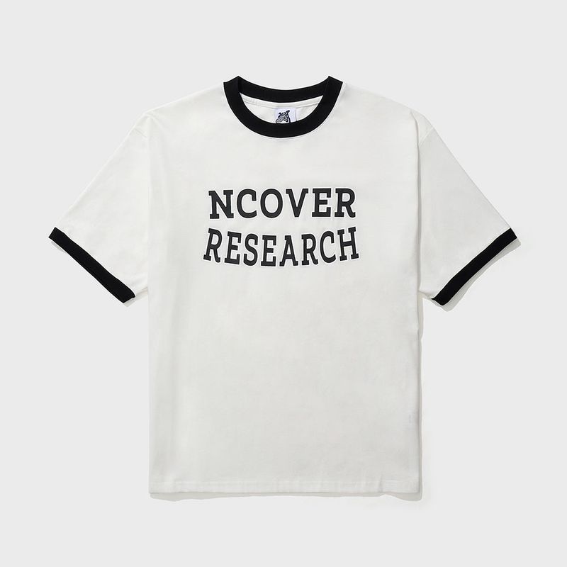 NCOVER（エンカバー）の「リサーチロゴリンガーTシャツ-ブラック（トップス）」