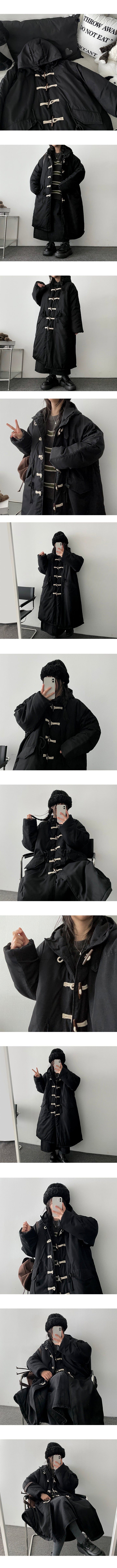 VT Over Tteokbokki Hooded Padded Bomber Jacket/LONG
