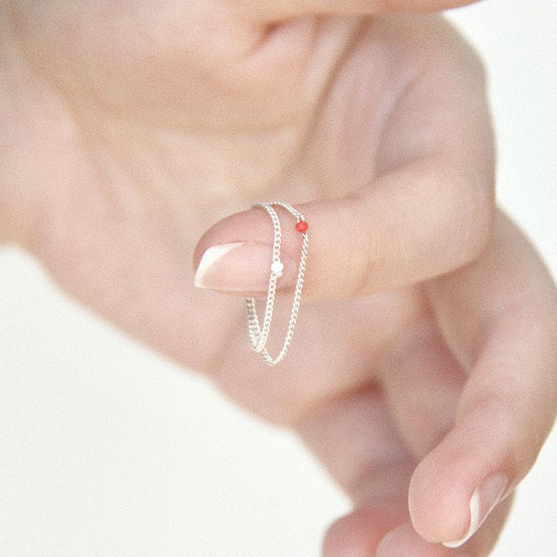Only Silver Chain Ring (Gold)