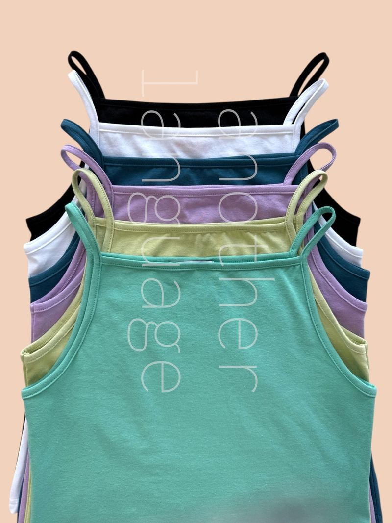 colourful sleeveless top