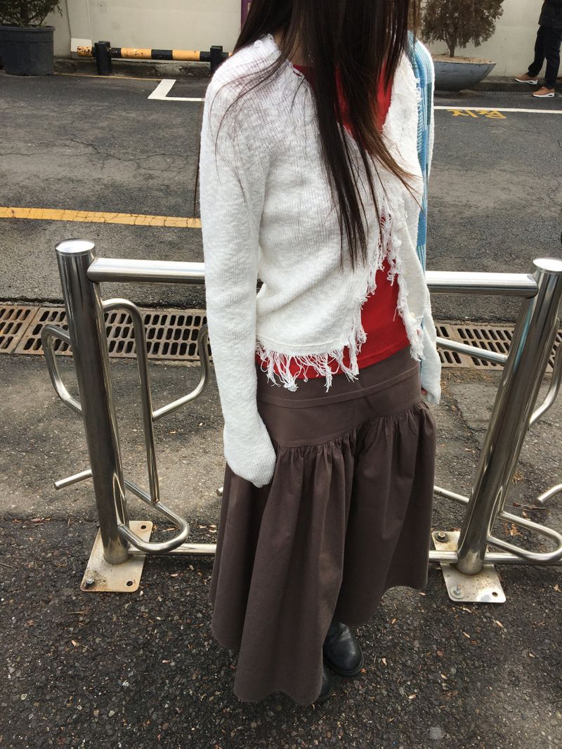 Antique Fold Skirt (3color)