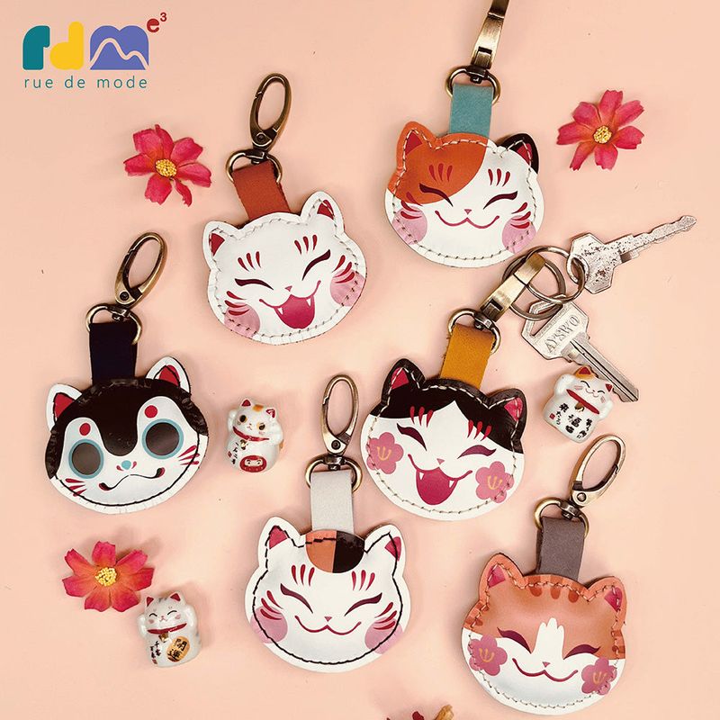 Lucky Companion Genuine Leather Keychain