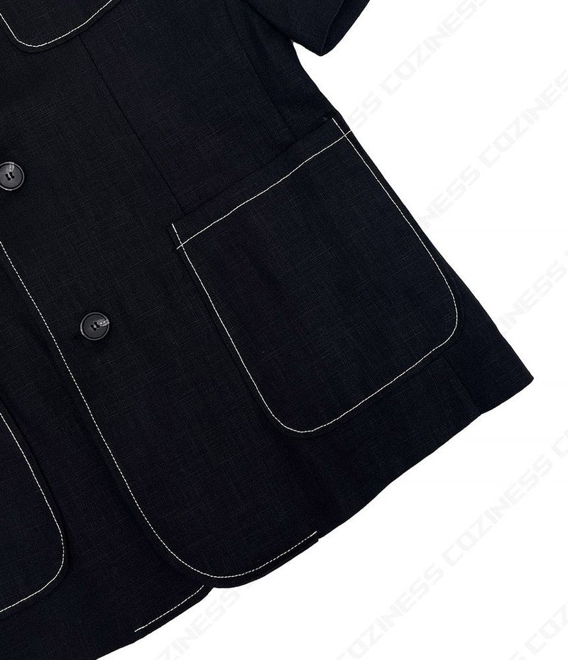 TAP Linen Stitch Short-Sleeved Jacket