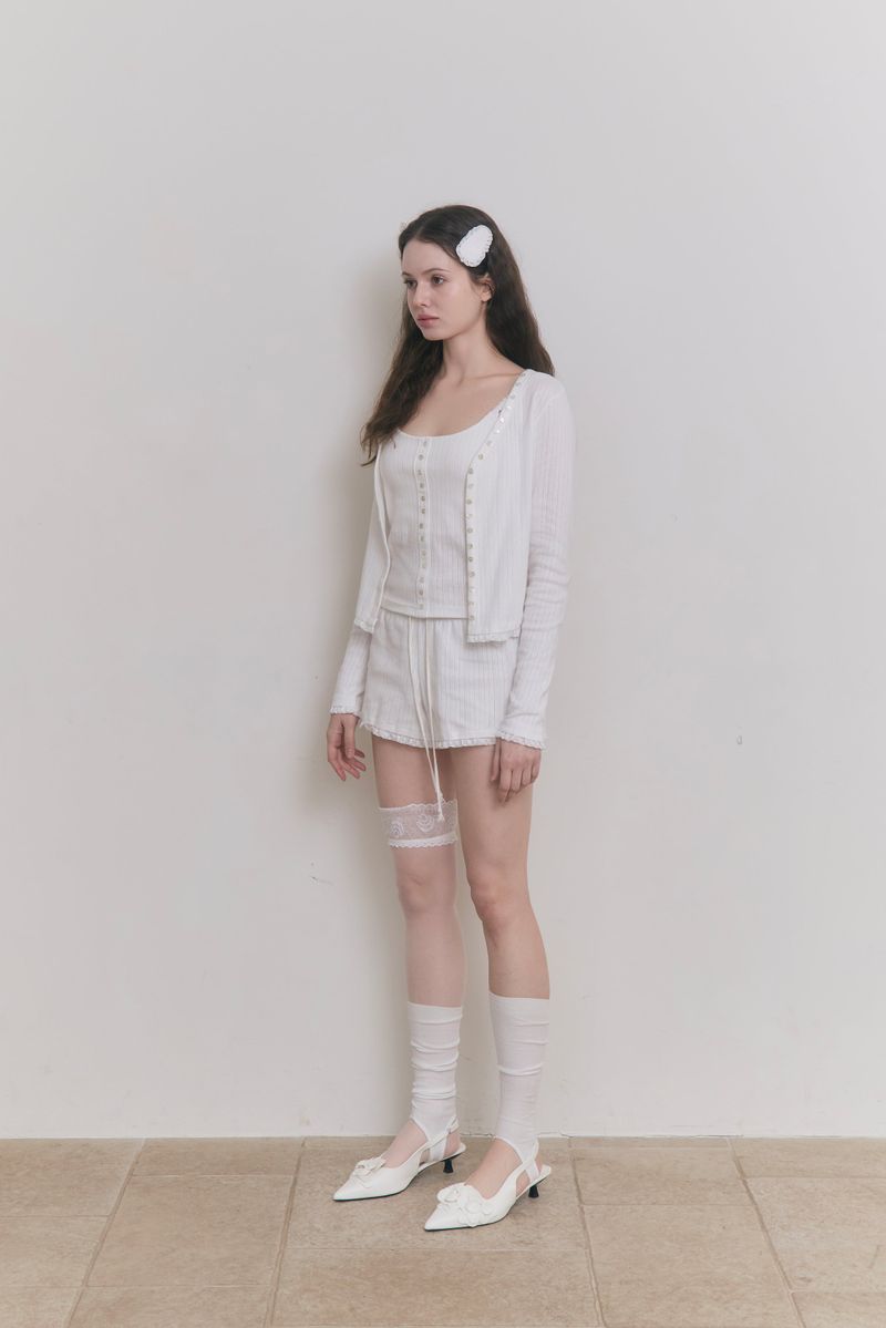 Sweet Dreams Lace Shorts (White)