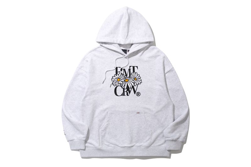 OXEYE DAISY HOODIE_LIGHT GREY