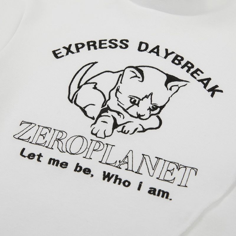スリムキティウオーマークロップトップス / Slim Kitty Warmer Crop Top [WHITE]