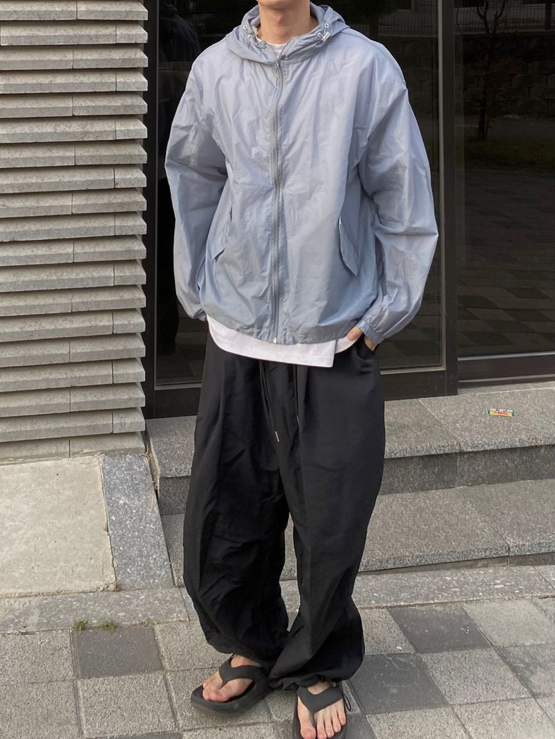 Nylon Basic Balloon Pants 3C