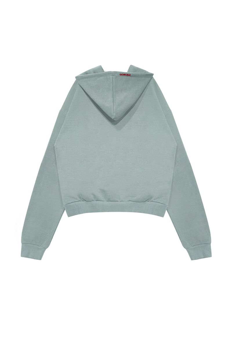 SYMBOL STUD PIGMENT HOODIE MINT