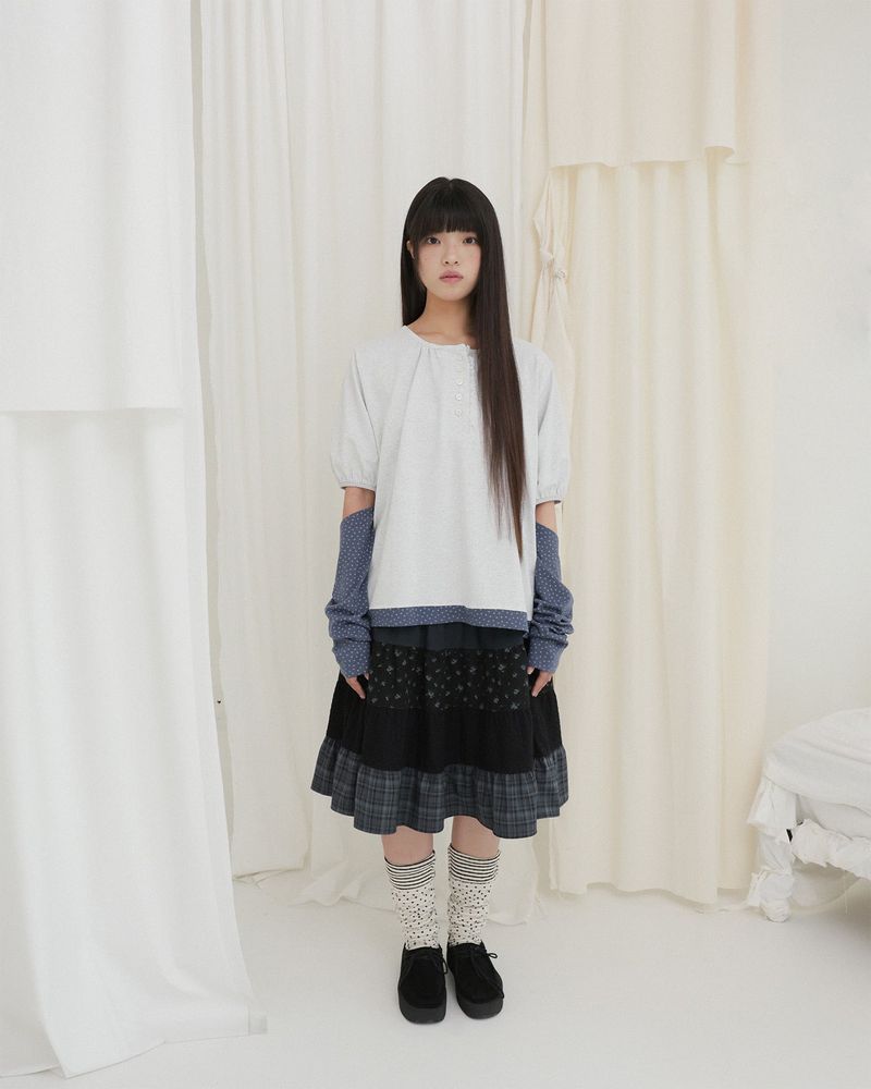 STARRY PENDANT BACK RIBBON TOP
