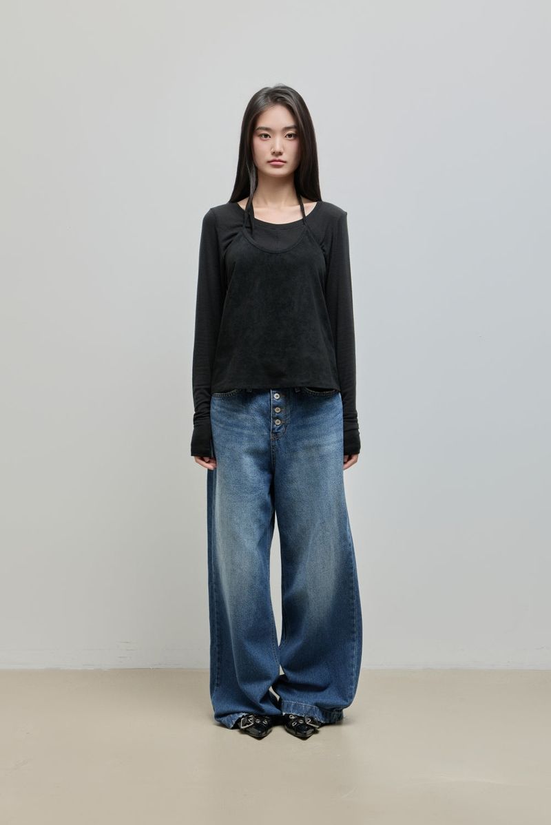 Tencel Long Sleeve Tee_Black