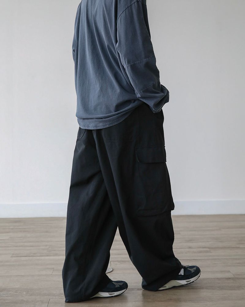 NA 3D CARGO COTTON PANTS