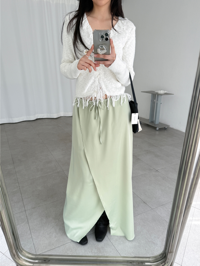 tulip satin skirts (3color)