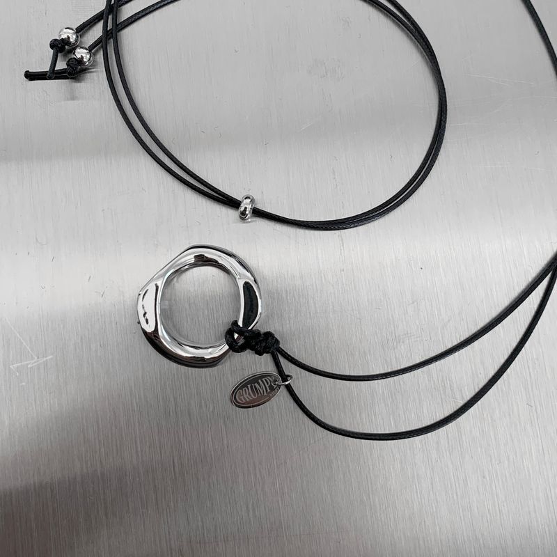 Nomad Ring Leather Necklace