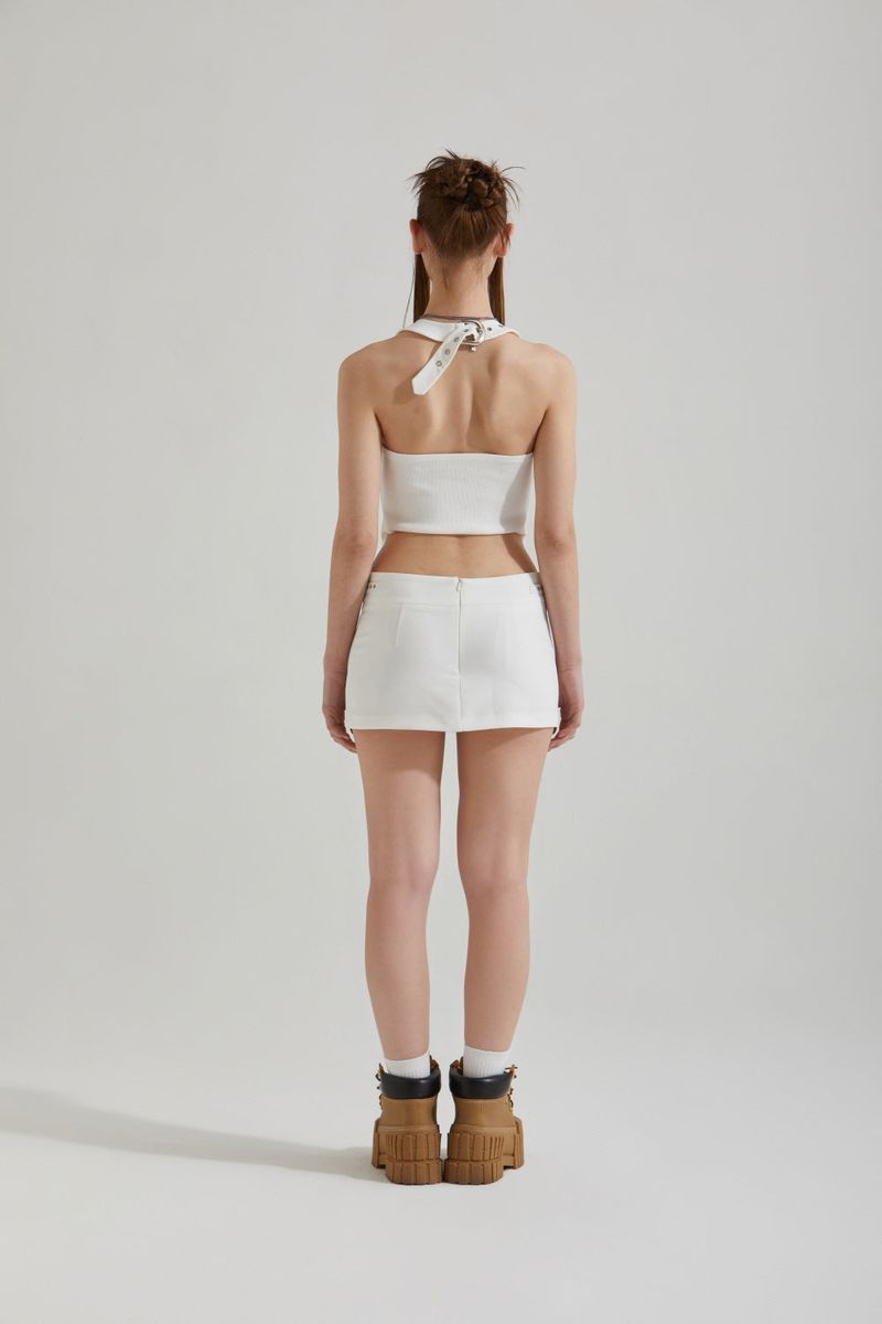 STRAP MINI SKIRT