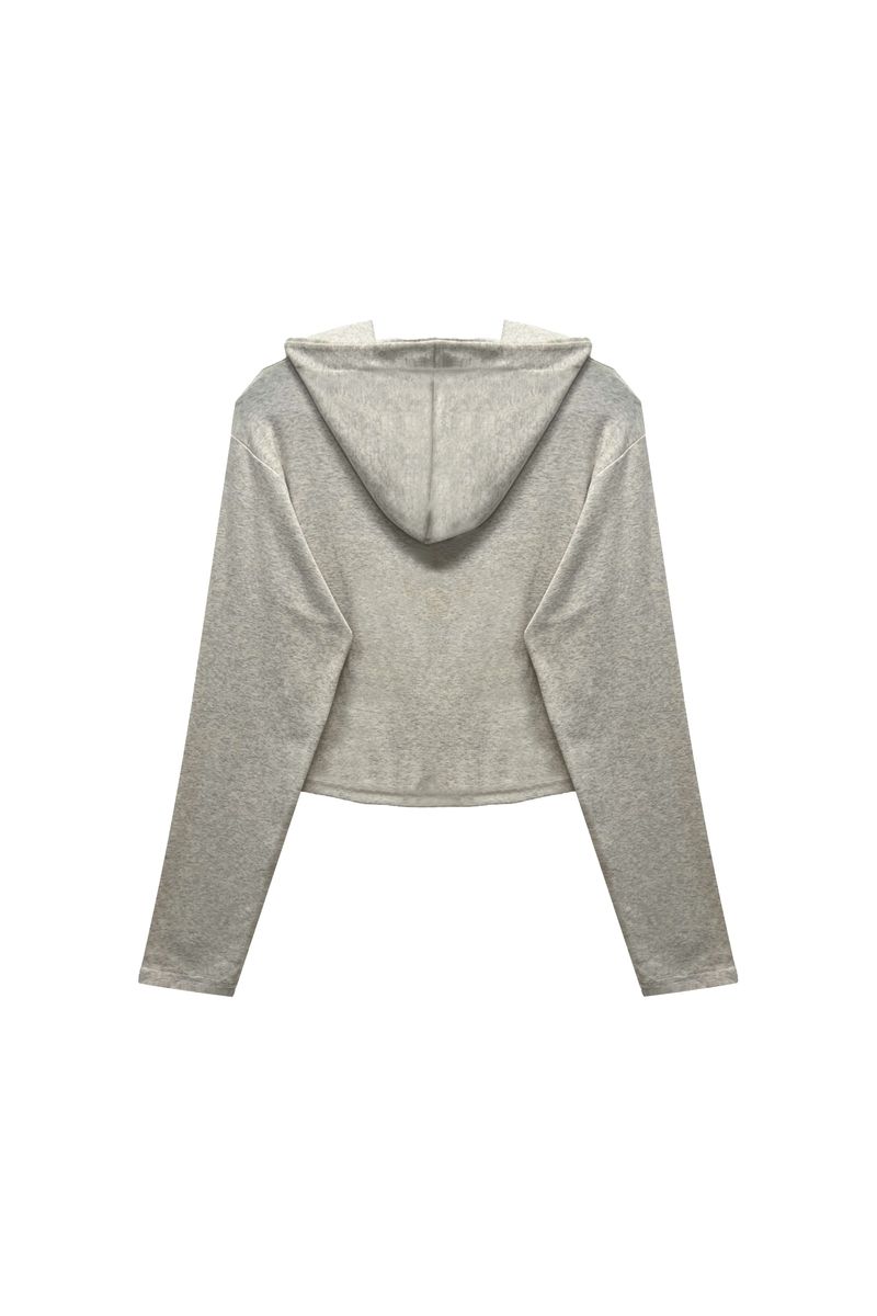 ILLA PPINTUCK HOODIE / OTAMEAL