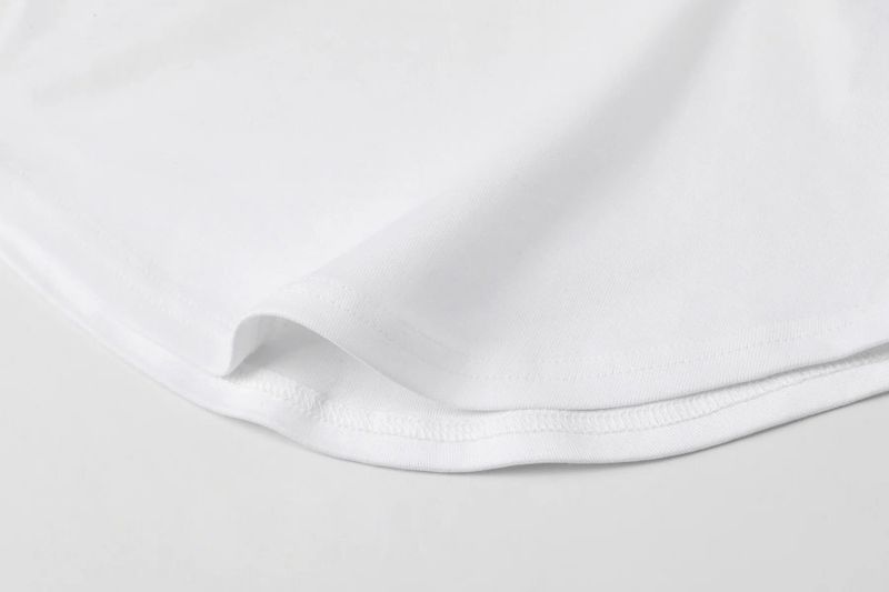 Soft boat neck tee - white