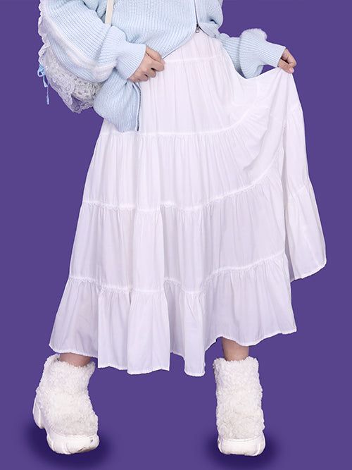 KUO（クーオ）の「egg kang-kang long skirt (2color)（Skirts）」
