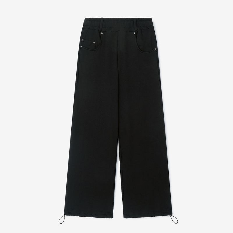Jean Pocket Wide Pants Black