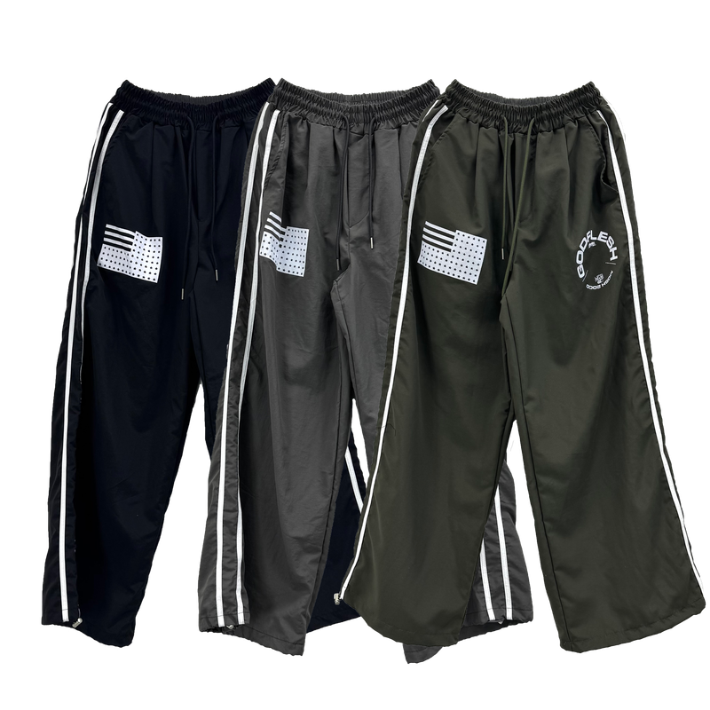 flag track nylon pants